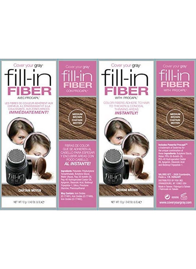 Cover Your Gray Pro Fillin Fibers With Procapil Medium Brown  - Image 3