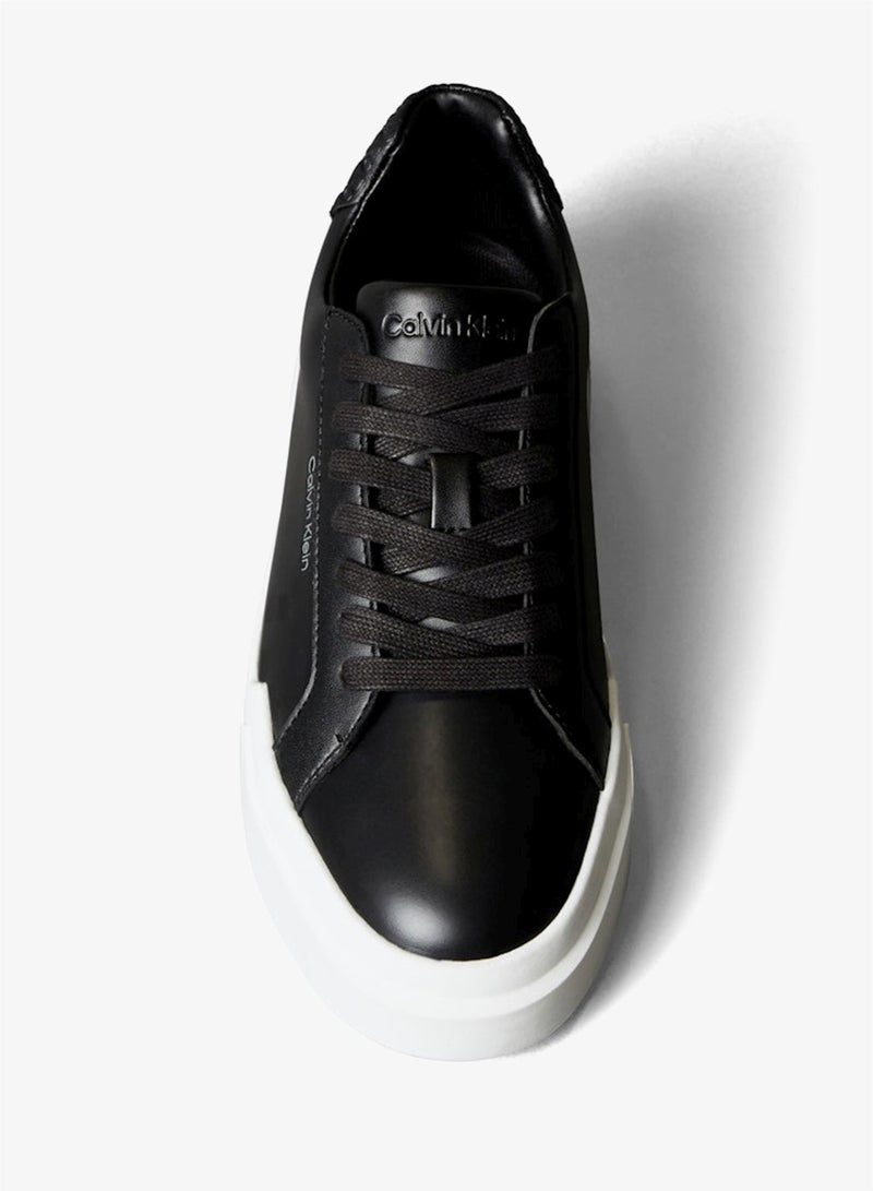 Calvin Klein Jeans CK Avenue - Smooth Leather Logo Trainers - Image 5