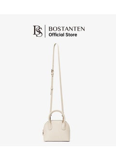 Bostanten Trendy Small Crossbody Bag for Women | Mini Vegan Leather Satchel Handbag with Detachable Shoulder Strap – Stylish Beige Purse  - Image 4