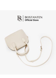 Bostanten Trendy Small Crossbody Bag for Women | Mini Vegan Leather Satchel Handbag with Detachable Shoulder Strap – Stylish Beige Purse  - Image 5