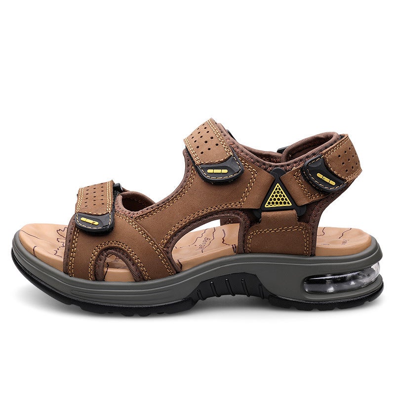 [First Layer Cowhide] New Men'S Shoes Summer Sandals Men'S Breathable Comfortable Shoes Sports Leisure Air Cushion Shoes Beach Shoes - Image 5