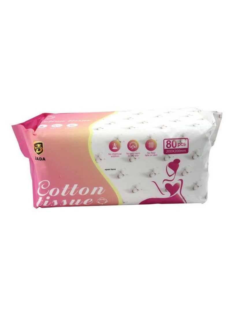 Dada Cotton Tissue 100% Natural 80 Pieces Pack  - Image 2