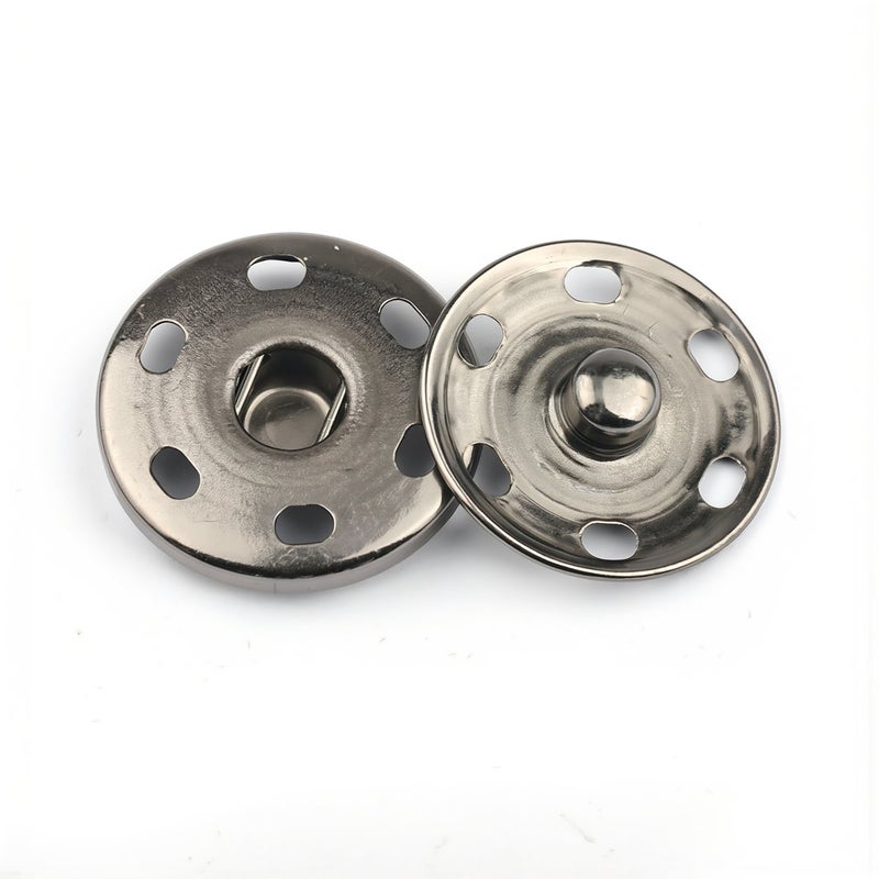 8mm Invisible Snap Buttons Brass Sew On Fasteners For Women Dress Handmade DIY Craft - Image 2