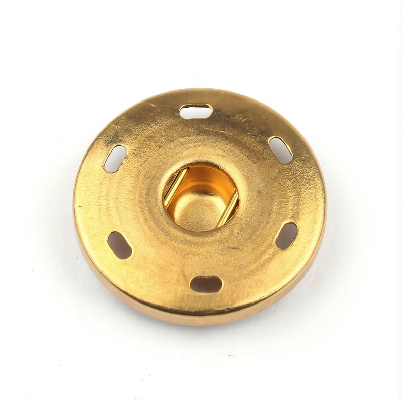 8mm Invisible Snap Buttons Brass Sew On Fasteners For Women Dress Handmade DIY Craft - Image 3