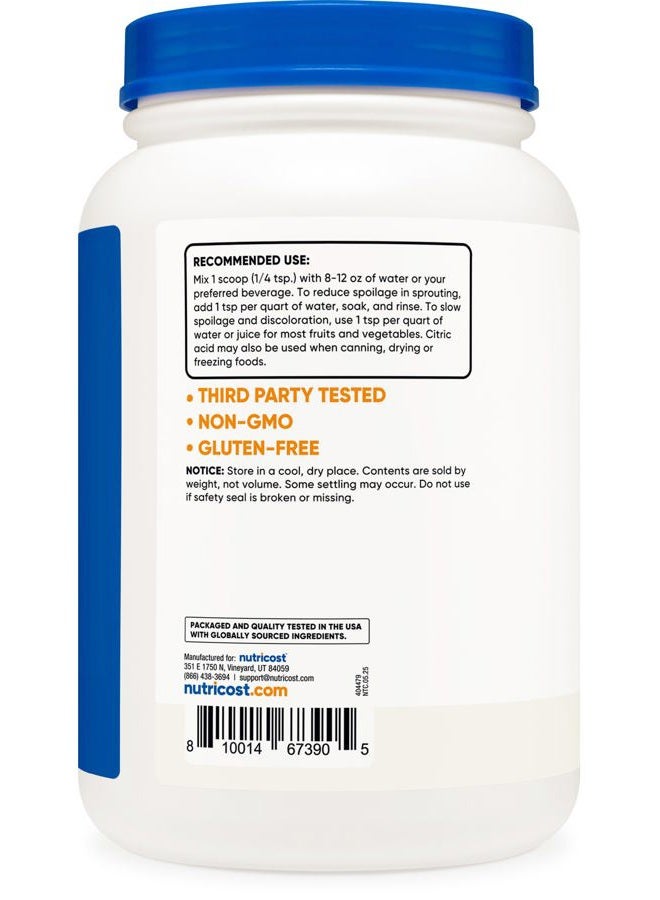 Nutricost Citric Acid Powder (5LB) - Non-GMO, Gluten Free - Image 4