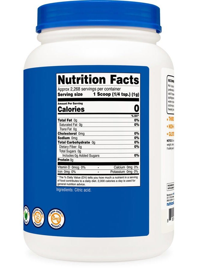Nutricost Citric Acid Powder (5LB) - Non-GMO, Gluten Free - Image 5