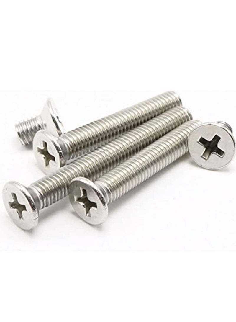 RACO Machine Screws/Bolts Stainless Steel Round Head Phillips Screws Muliti Purpose Use (100, 4x100mm) - Image 1