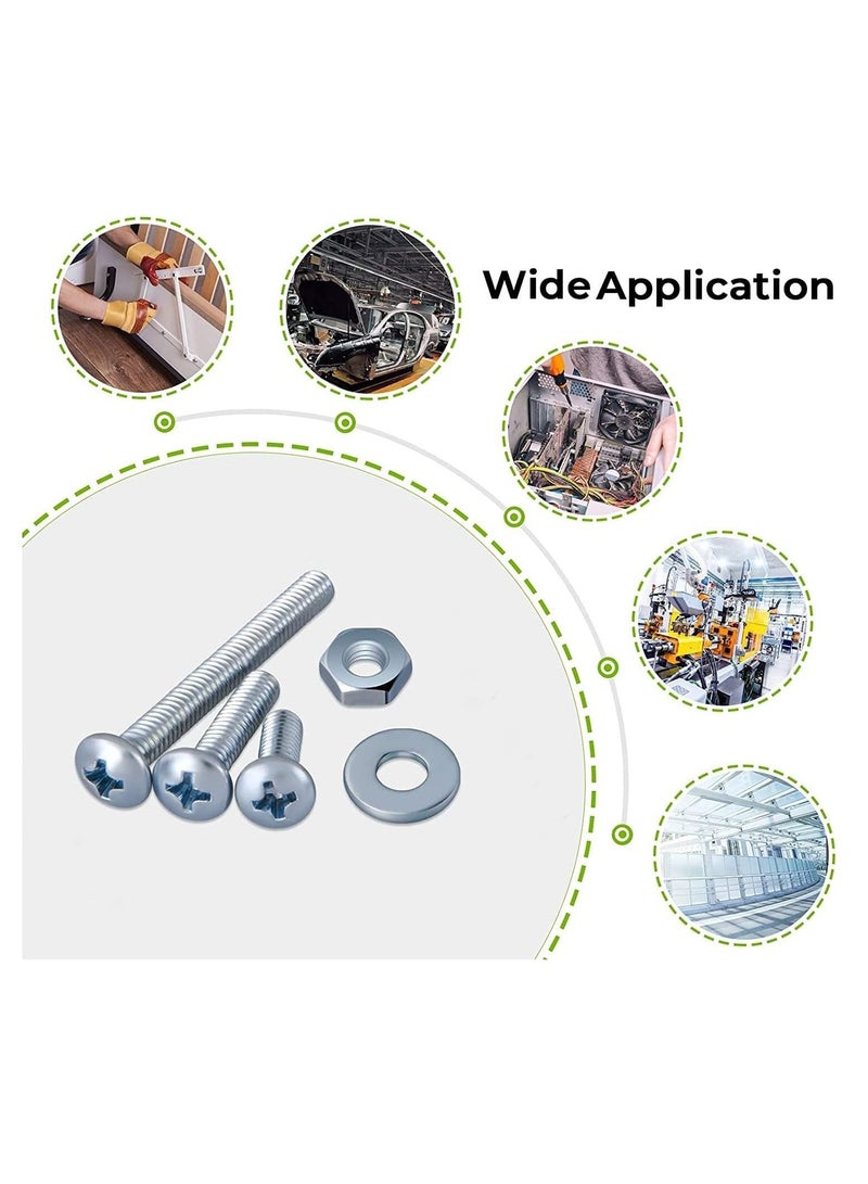 RACO Machine Screws/Bolts Stainless Steel Round Head Phillips Screws Muliti Purpose Use (100, 4x100mm) - Image 3