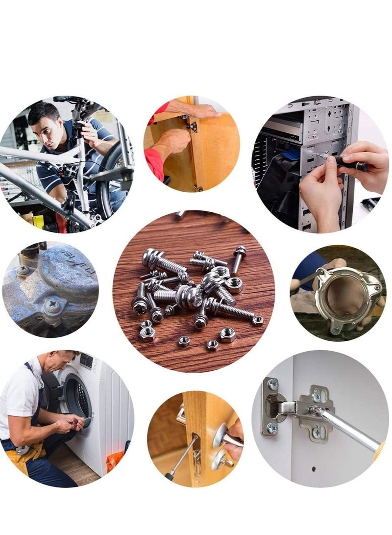 RACO Machine Screws/Bolts Stainless Steel Round Head Phillips Screws Muliti Purpose Use (100, 4x100mm) - Image 2