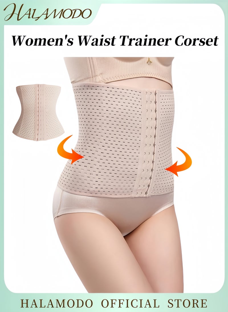 هالامودو مشد الخصر النسائي للارتداء اليومي للتحكم في البطن مع عظام فولاذية وخطافات قابلة للتعديل لفقدان الوزن - Image 1