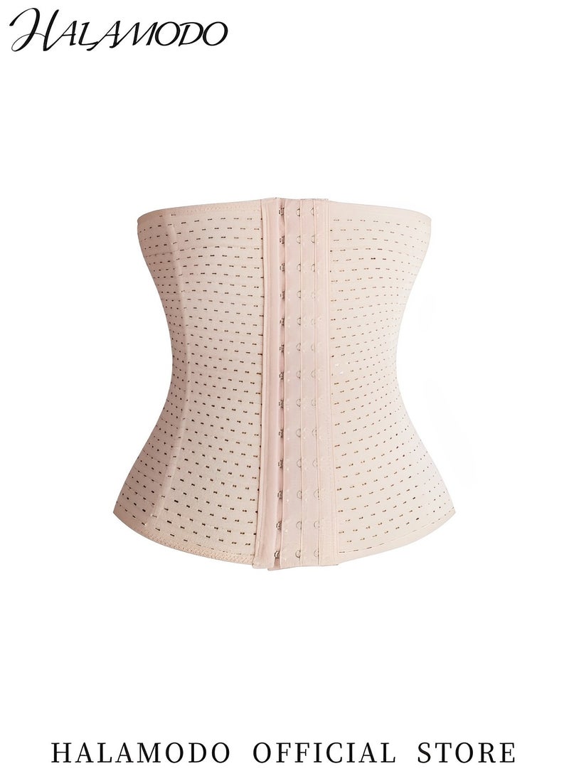 هالامودو مشد الخصر النسائي للارتداء اليومي للتحكم في البطن مع عظام فولاذية وخطافات قابلة للتعديل لفقدان الوزن - Image 2