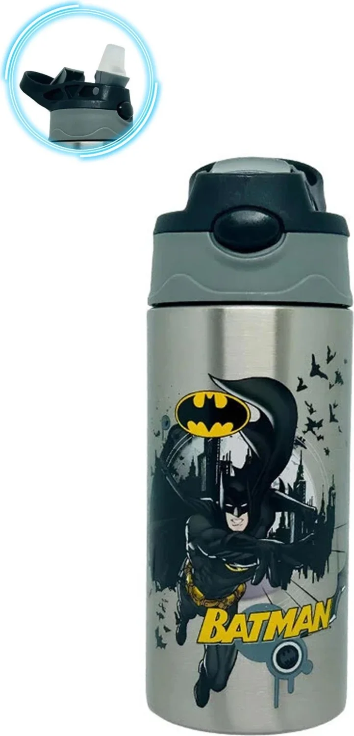Masho Trend 500 ml Batman Water Bottle Steel Water Bottle Steel Water Bottle Kids Water Bottle Kids Steel Water Bottle Batman Water Bottle
