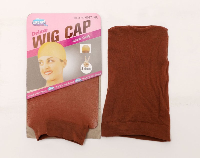 Generic European Style Wig Cap Nylon Stocking Hairnet Brown 