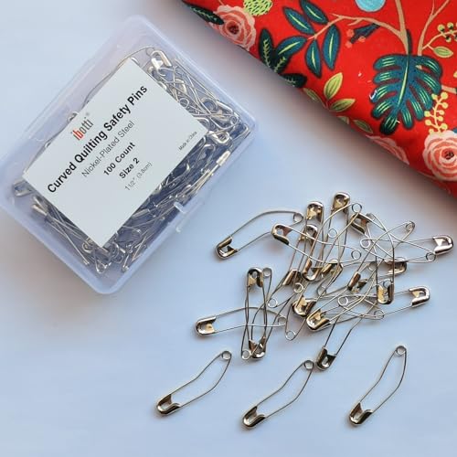 ibotti Curved Safety Pins for Quilting, Basting Pins, Size 2, 100-count - Image 5