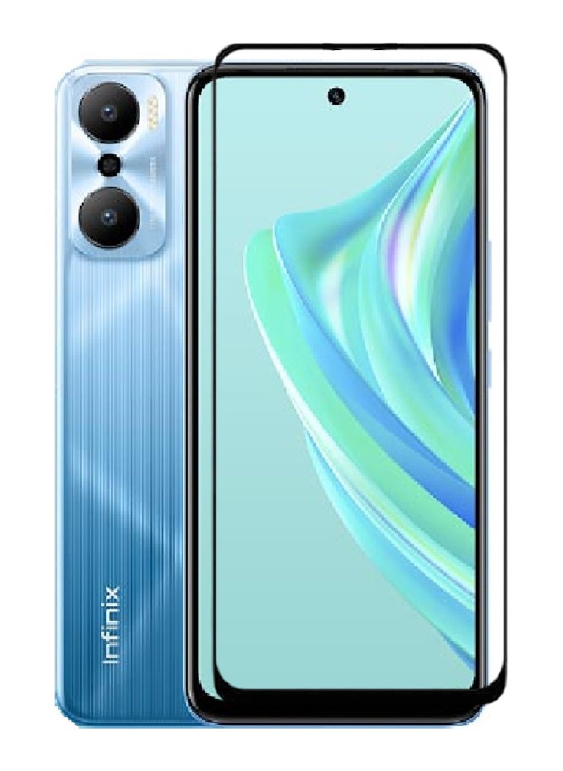 AINA Tempered Glass Screen Protector 5D Designed For Infinix Hot 20 Play Full Glue Edge to Edge Full Screen Coverage And Bubble Free - Image 1