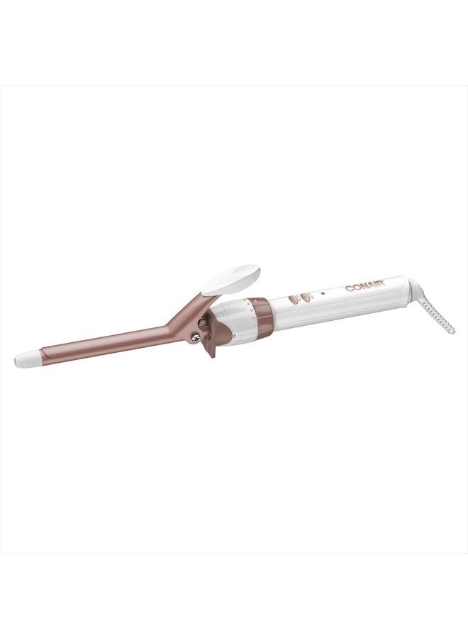 CONAIR مكواة تجعيد الشعر المزدوجة المصنوعة من السيراميك مقاس 1/2 بوصة، أسطوانة مقاس 1/2 بوصة تنتج تجعيدات حلزونية - للاستخدام على الشعر القصير إلى المتوسط - Image 1