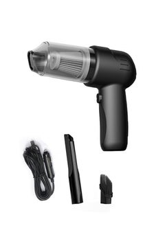 Fazza Cordless Portable Handheld Car Vacuum Cleaner, Negative Pressure 9000Pa, Type-C Charging, Multi-Function Air Duster with 2 Connectors for Car, Home, Office, Pet Hair Cleaning (Black)  - Image 1
