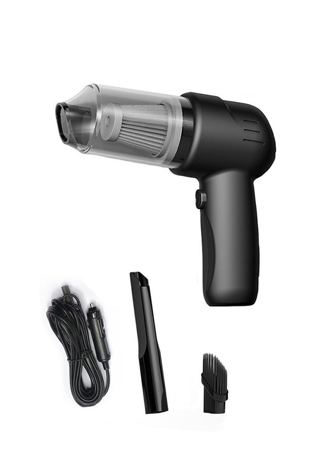 Fazza Cordless Portable Handheld Car Vacuum Cleaner, Negative Pressure 9000Pa, Type-C Charging, Multi-Function Air Duster with 2 Connectors for Car, Home, Office, Pet Hair Cleaning (Black)  - Image 1