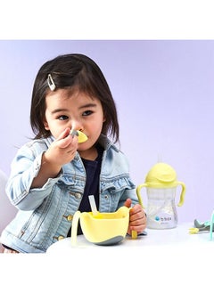 b.box Toddler Cutlery Set: Occupational Therapist Designed With Easy Grip Handles, Patented Flork™ (Flower Fork) Utensil, Spoon & Travel Case. Dishwasher Safe, Bpa Free. Ages 9 Mo+ (Pistachio)  - Image 2