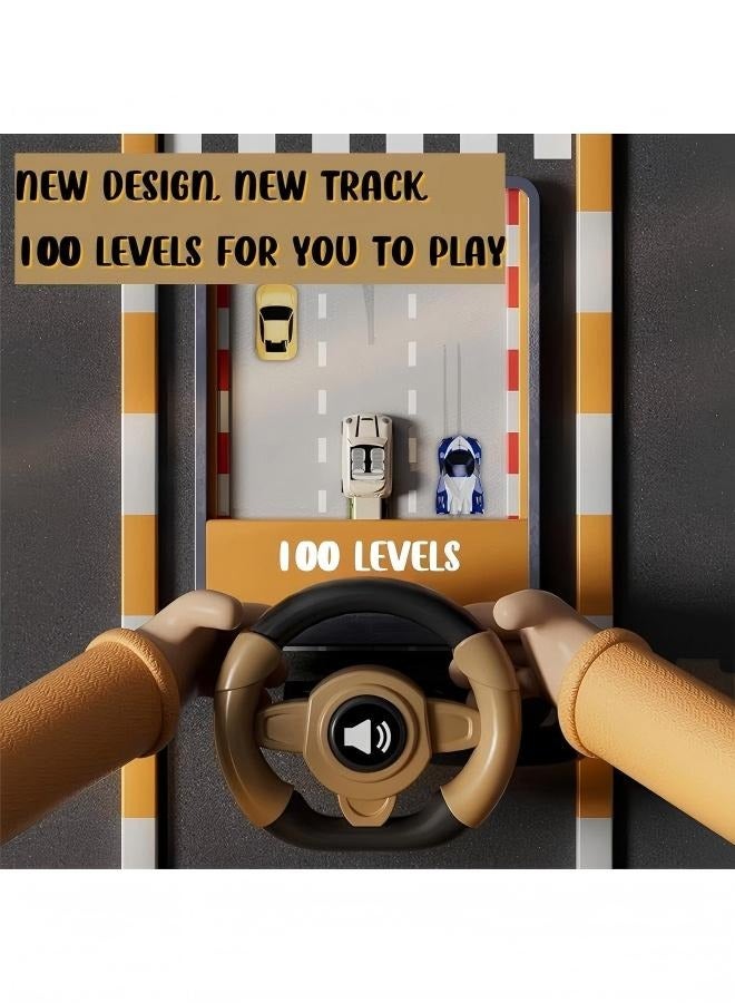 Simulated Racing Toy Steering Wheel Toy Interesting Racing Game Toy For Kids Interactive Racing Car Simulator Toy  Simulated Driving Car Racing Games Avoid Obstacles Racing Car Cool Steering Wheel Toy With Light And Sound Effect Gifts For Kids Boys Girls  - Image 2