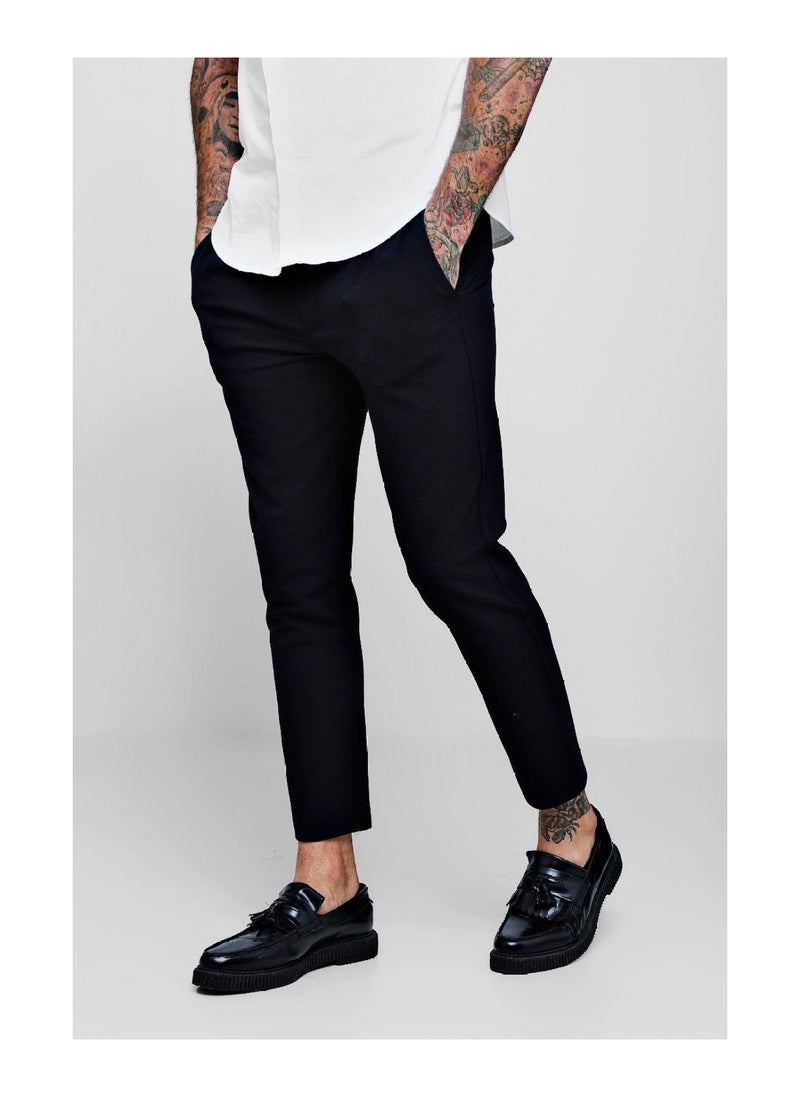 boohooman - Skinny Plain Smart Jogger Trouser - Image 1