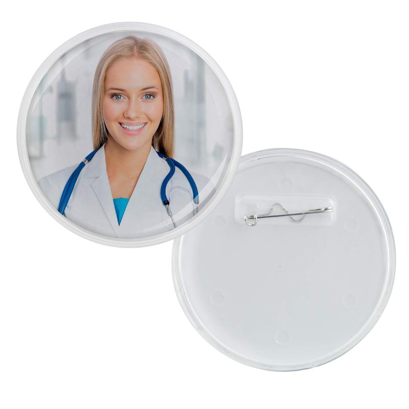Snapins 3" DIY Snap Together Pin Back Buttons - Pack of 52 - Image 1