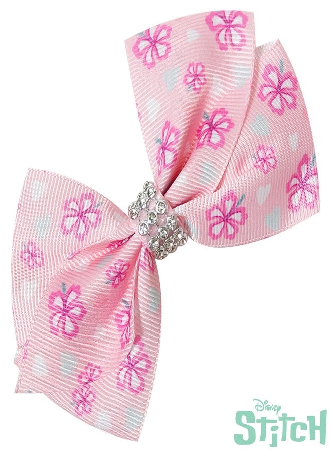 Luv Her أقواس شعر لوف هير ليلو وستيتش المرخصة للفتيات - مجموعة هدايا ملحقات الشعر ذات الطابع، 7 قطع، حزمة 4 إنش، مشابك تمساح، للأعمار 3 سنوات فما فوق - Image 3