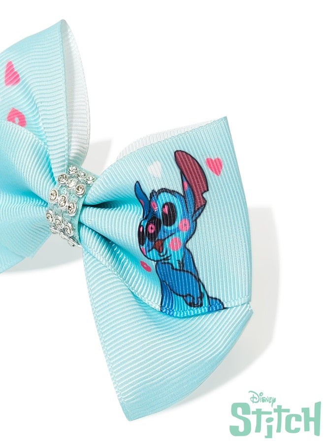 Luv Her أقواس شعر لوف هير ليلو وستيتش المرخصة للفتيات - مجموعة هدايا ملحقات الشعر ذات الطابع، 7 قطع، حزمة 4 إنش، مشابك تمساح، للأعمار 3 سنوات فما فوق - Image 5