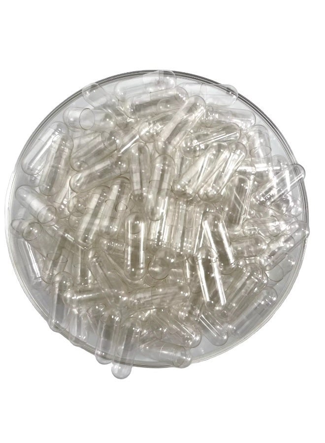 كبسولات فارغة رقم ٠٠ (مع ملعقة) - كبسولات جيلاتينية فارغة - كبسولات حبوب فارغة - حشوات كبسولات منزلية الصنع - كبسولات حبوب فارغة قابلة للتعبئة - Image 1