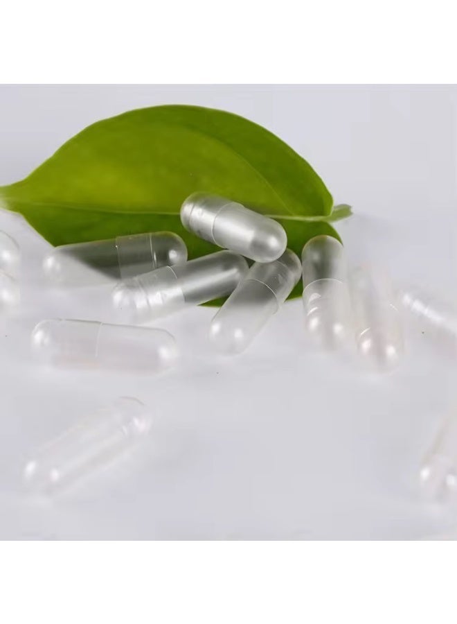 كبسولات فارغة رقم ٠٠ (مع ملعقة) - كبسولات جيلاتينية فارغة - كبسولات حبوب فارغة - حشوات كبسولات منزلية الصنع - كبسولات حبوب فارغة قابلة للتعبئة - Image 2