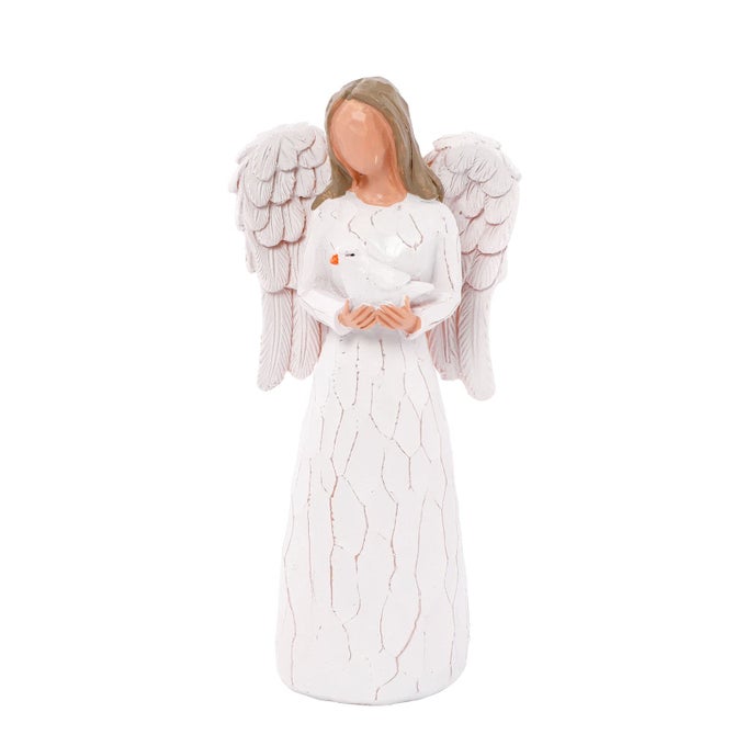 HEALING ANGEL SCULPTED HANDPAINTED FIGURE REMEMBRANCE ANGEL COLLECTIBLE FIGURINE ENCOURAGEMENT PRESENT A GIFT TO COMFORT AND ENCOURAGE HOPE AND HEALING