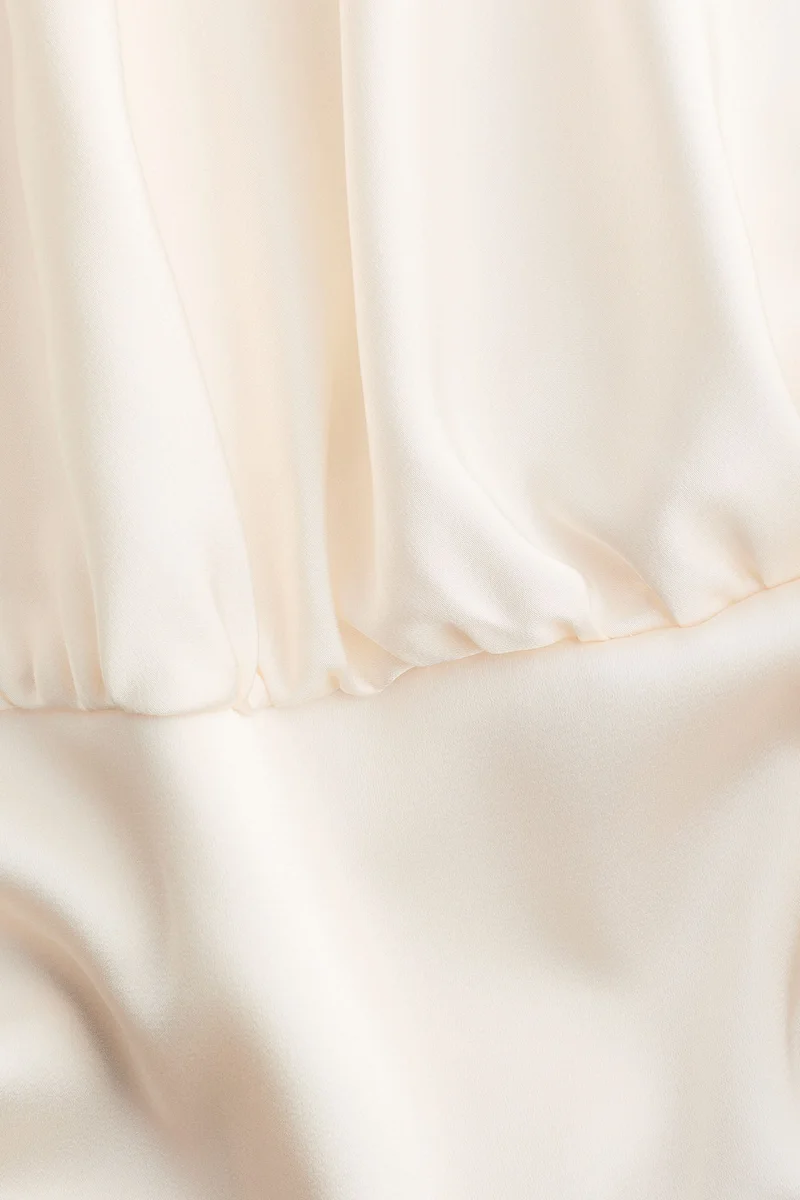 H&M Satin one-shoulder blouse