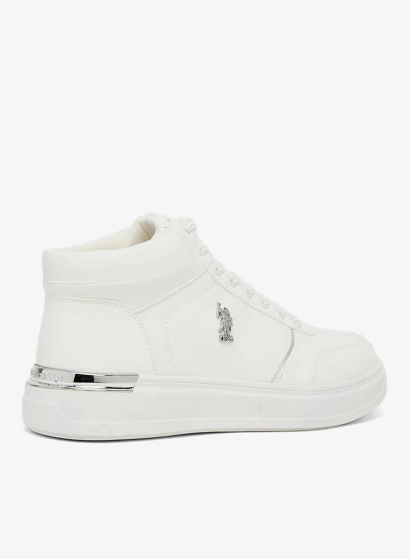 U.S. Polo Assn. WHITE Women Low Top Comfort Sneakers for Women | Best Price UAE