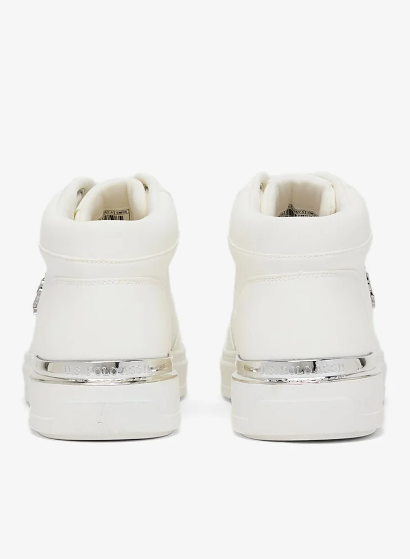 U.S. Polo Assn. WHITE Women Low Top Comfort Sneakers for Women | Best Price UAE