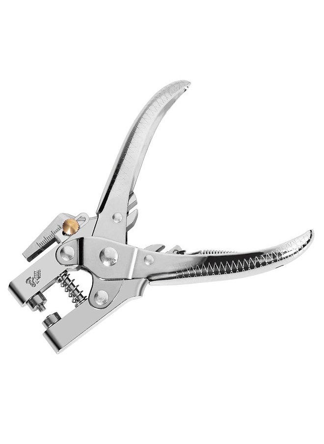 Generic - Eyelet Hole Punch Pliers Multi-function Hole Puncher with 100pcs Metal Eyelets Manual Puncher Press Tool Grommets Machine Grommet Eyelet Hole Opening Tool for Leather Clothes Belt - Image 1