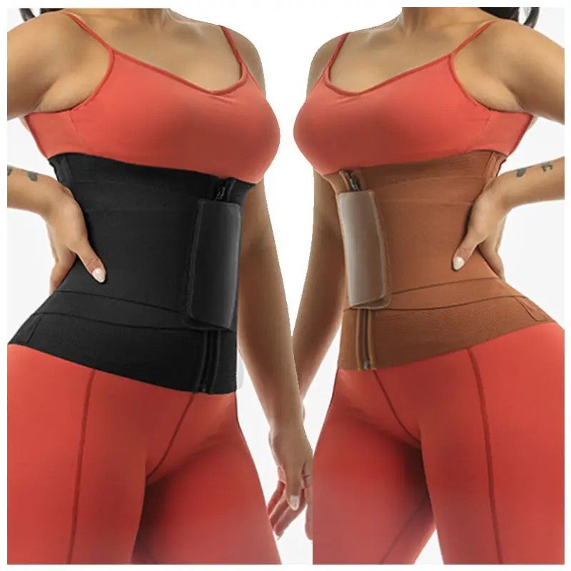 Bluejw Women's Waist Trainer - Weight Loss Body Shaper Corset - Tummy Control Girdle - Workout Waist Trimmer Belt - Cincher - Image 2