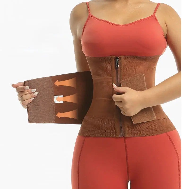 Bluejw Women's Waist Trainer - Weight Loss Body Shaper Corset - Tummy Control Girdle - Workout Waist Trimmer Belt - Cincher - Image 3