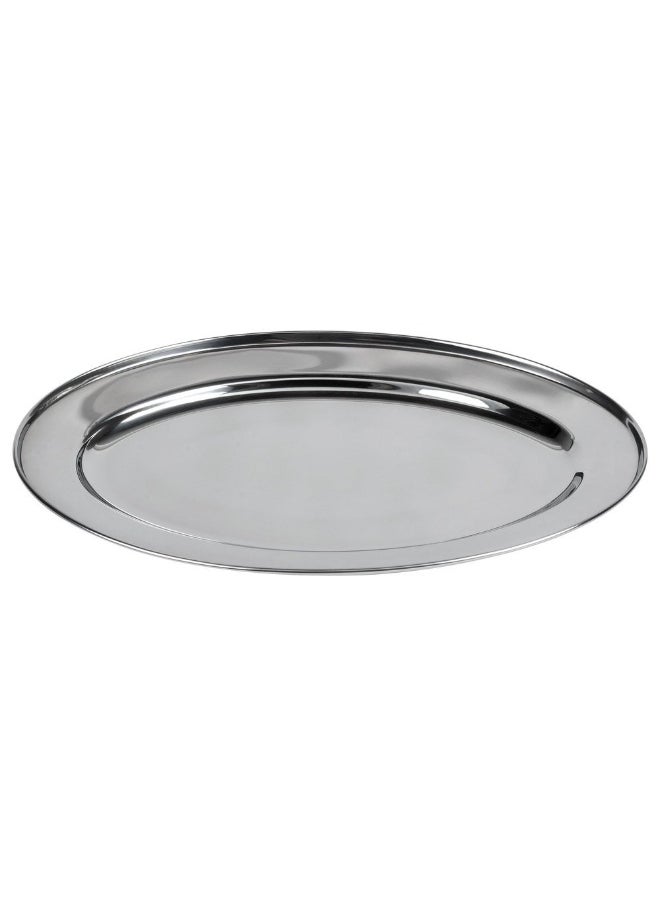 BLACKSTONE Stainless Steel Oval Tray, Dinner Buffet Serving Tray 45cm  - Image 1