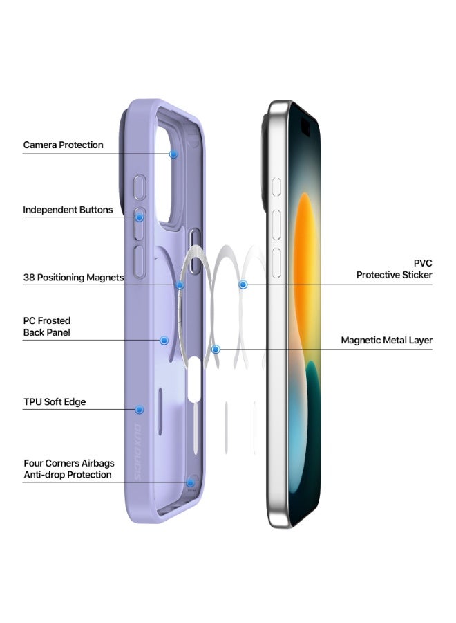 DUX DUCIS Magnetic Shockproof Case for iPhone 17 Pro Max, MagSafe Compatible, Sweat-Resistant & Anti-Fingerprint Translucent Protective Case - Image 3