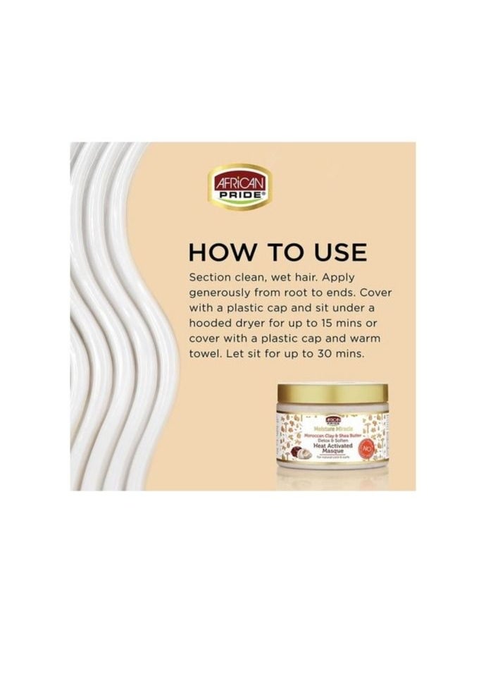 African Pride - Moisture Miracle Moroccan Clay & Shea Moisturize & Define Curling Cream 340g - Image 1