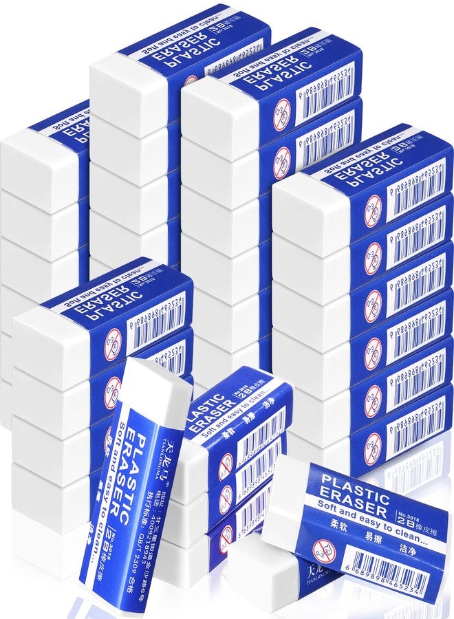 Yahenda 150 Pieces White Erasers Bulk Large Rubber Block Pencil Erasers for Drawing, Students, Teachers, Home, Office, Art Class, and More - Image 1