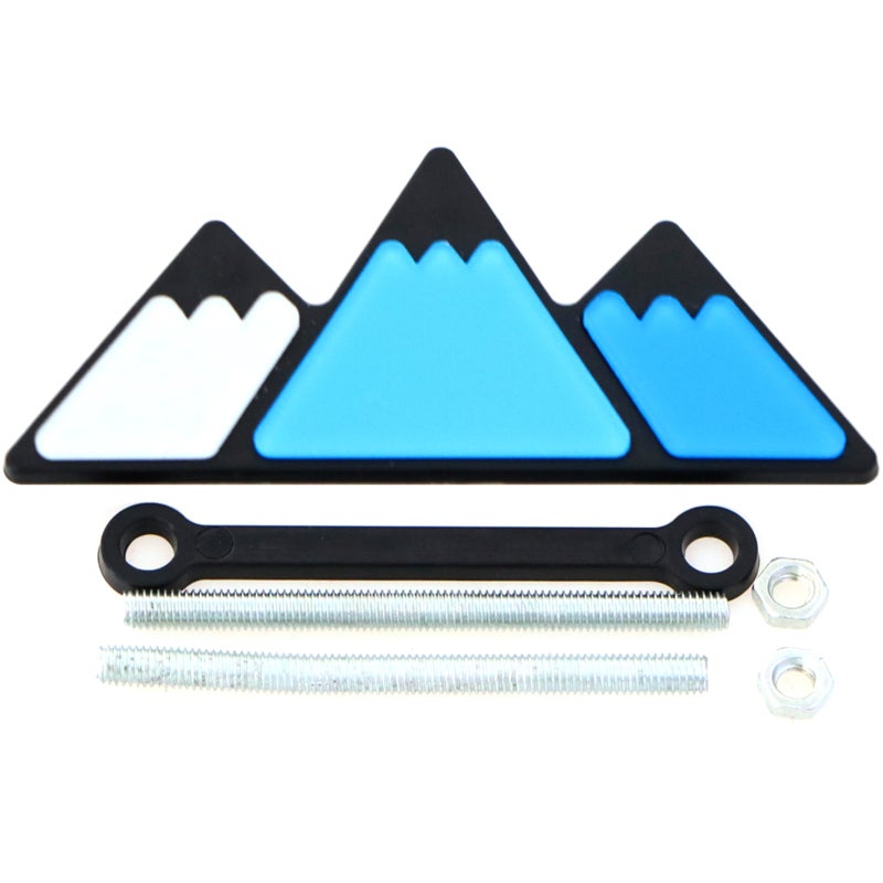 Grille Badge Emblem Decoration: Blue Superior Weather-resistant Material - Easy Screw-on Installation Grille Badge for Toyota 4Runner Tundra Sequoia Tacoma Rav4 Highlander Truck Owners - Image 1