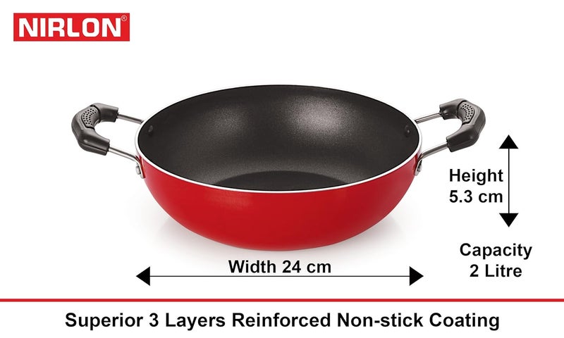 Nirlon Nirlon Non-Stick 5 Piece Spiral Bottom Heat Resistance Kitchenware Essential - Image 3