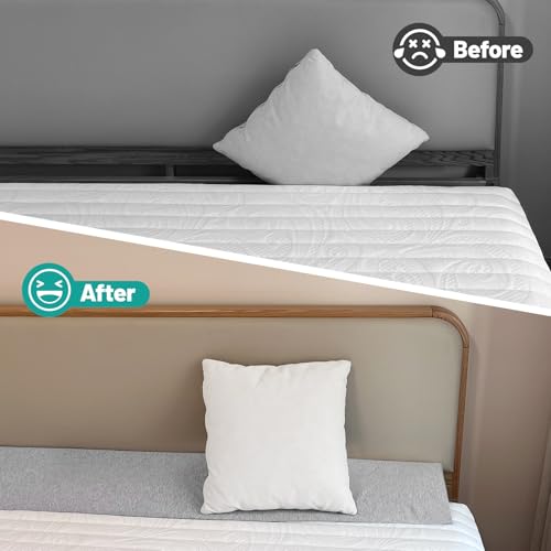 Wibeelee 60"x8"x5" Bed Wedge Pillow for Headboard Bed Wedge Gap Filler Cover 1.5-inch Gaps Mattress Wedge Gap Filler to Stop Items Falling Down(Grey) - Image 5