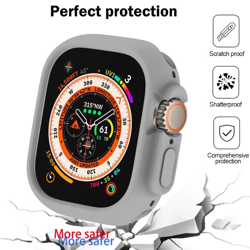 BOTOMALL Compatible with Apple Watch Bumper Case Ultra 2 / Ultra 49mm Soft Flexible TPU Thin Lightweight Protective Cover for iWatch [NO Front Screen Protector] - Image 4