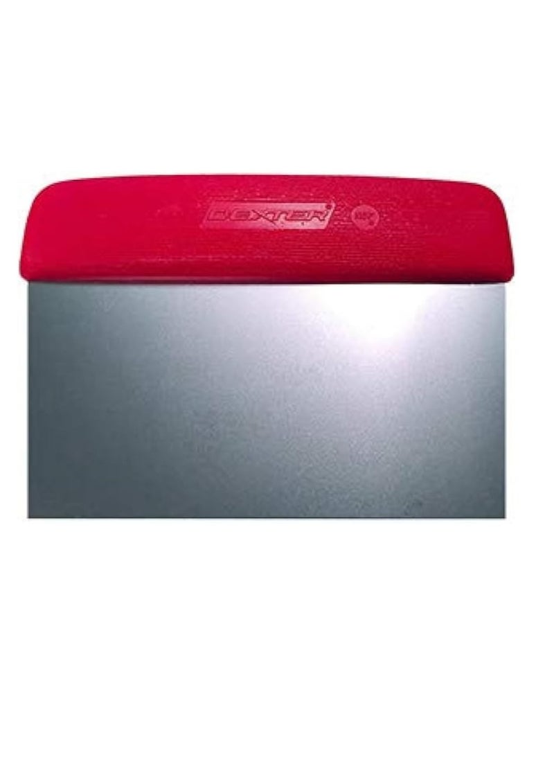 Dexter-Russell Dexter-Russell 17303R: 6" X 3" Dough Cutter/Scraper, Red Handle 