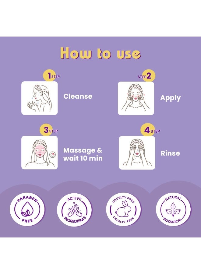 Glamveda De-Tan Scrub For Face 100gm | Face Mask for Glowing Skin & Tan Removal | Cleanser, Dead Skin | Blackhead Remover For Deep Exfoliation | Face Scrub For Men & Women | All Skin Types - Image 3