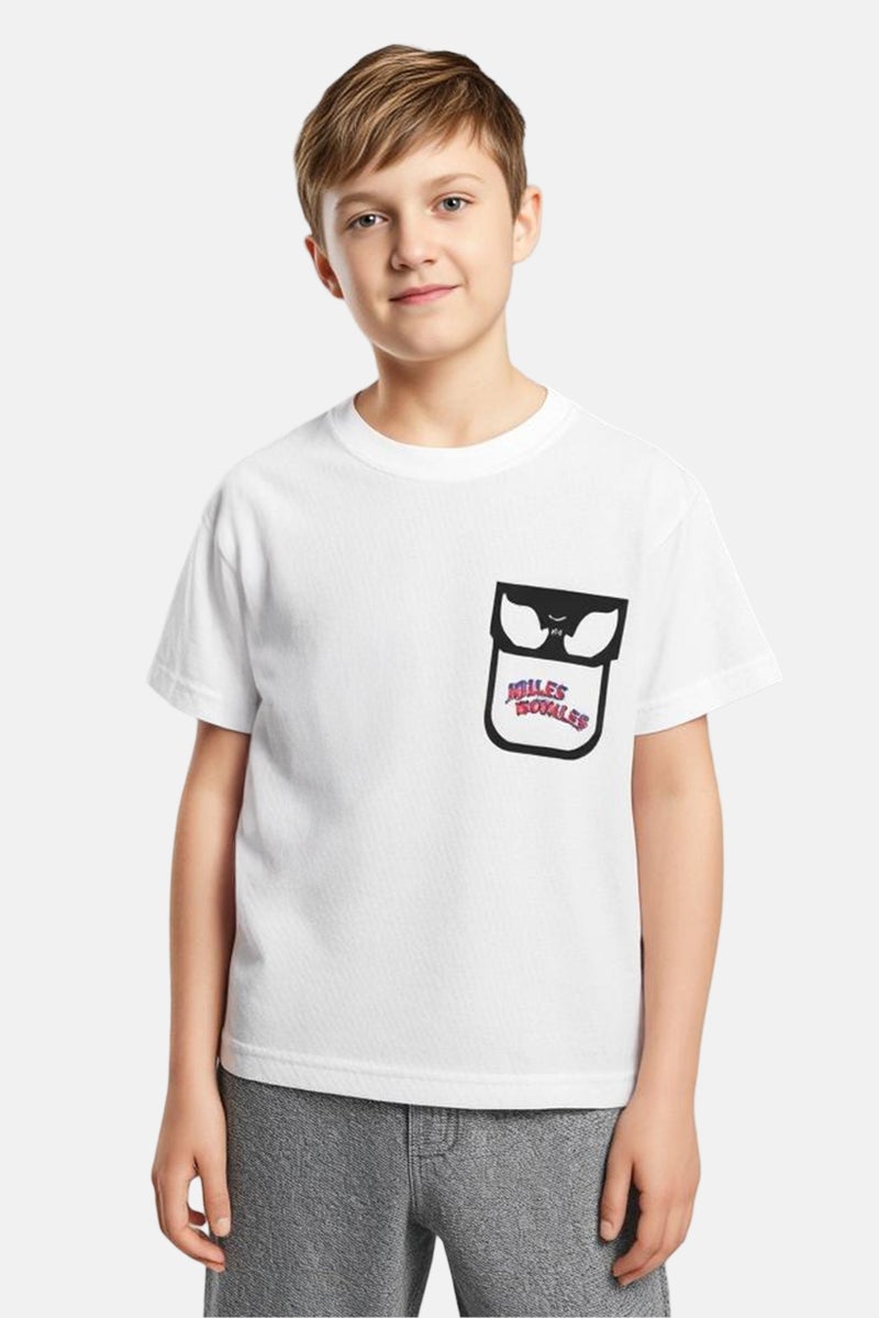 MARVEL Toddlers Boy Short Sleeve Spiderman T-Shirt, White - Image 1