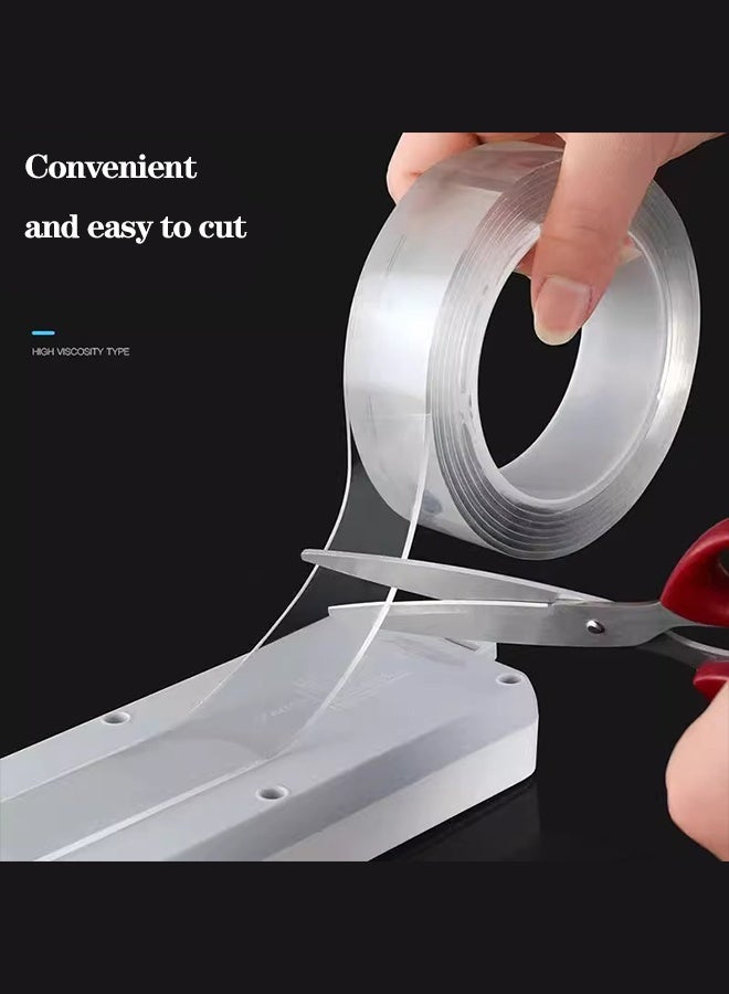 MANBO 3 meters Double Sided Nano Tape 0.2mm Thick 3cm Wide, Strong Adhesive Reusable No Residue Tape for Home Office DIY Projects - Image 3