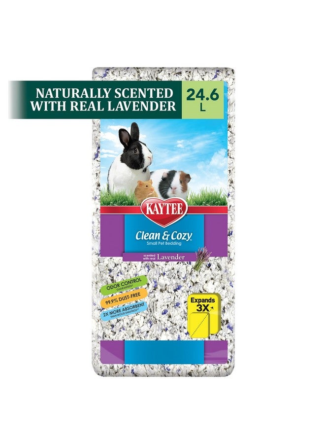 Kaytee Clean & Cozy Lavender Bedding For Pet Guinea Pigs, Rabbits, Hamsters, Gerbils, and Chinchillas, 24.6 Liters - Image 5